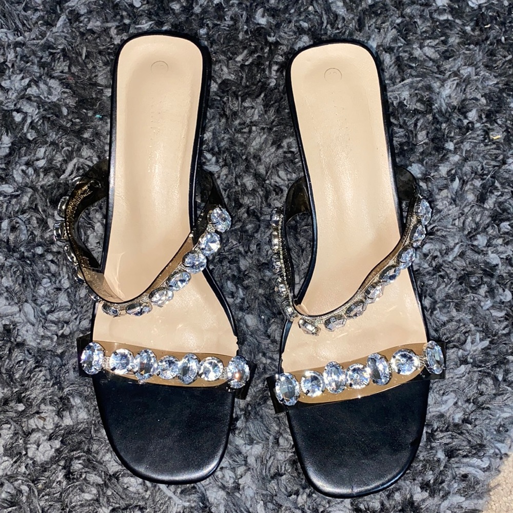 Cute strappy gem heels